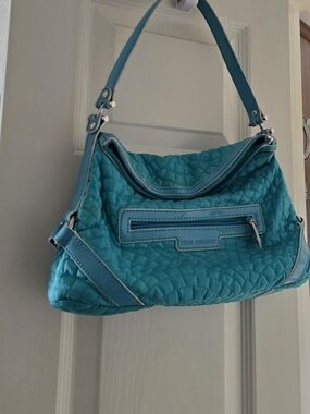 Vera Bradley Teal Quilted Shoulder Bag